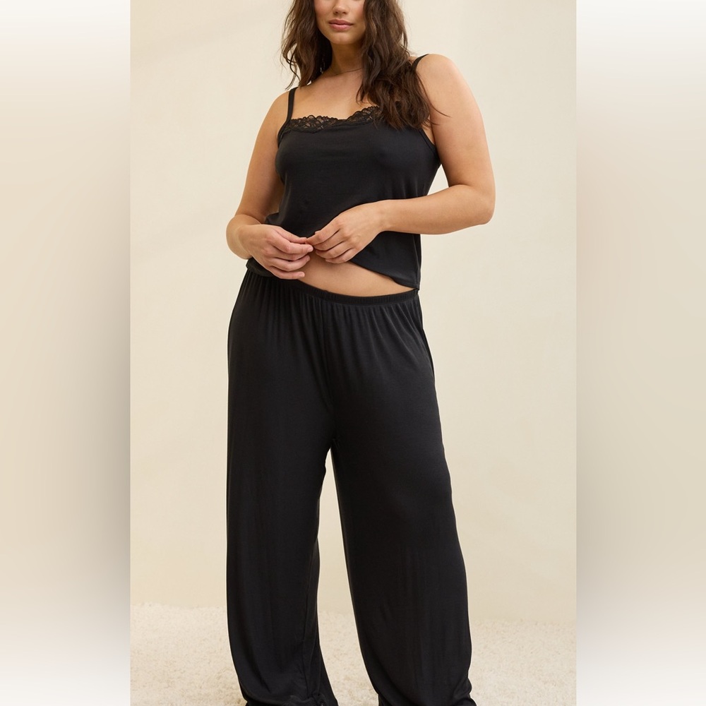 American Eagle Outfitters Black cami top and pants set